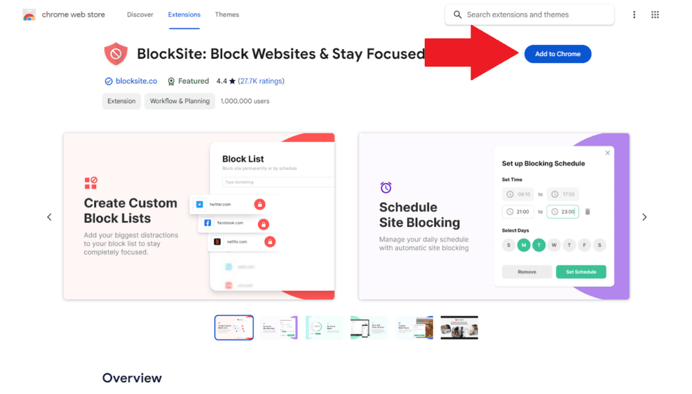 Install BlockSite