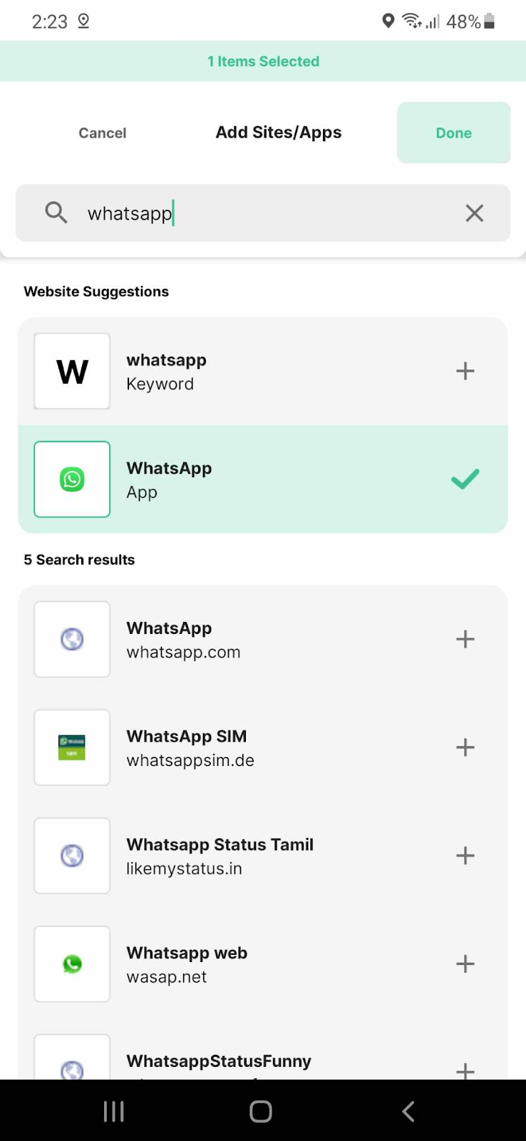 Add WhatsApp to Block List