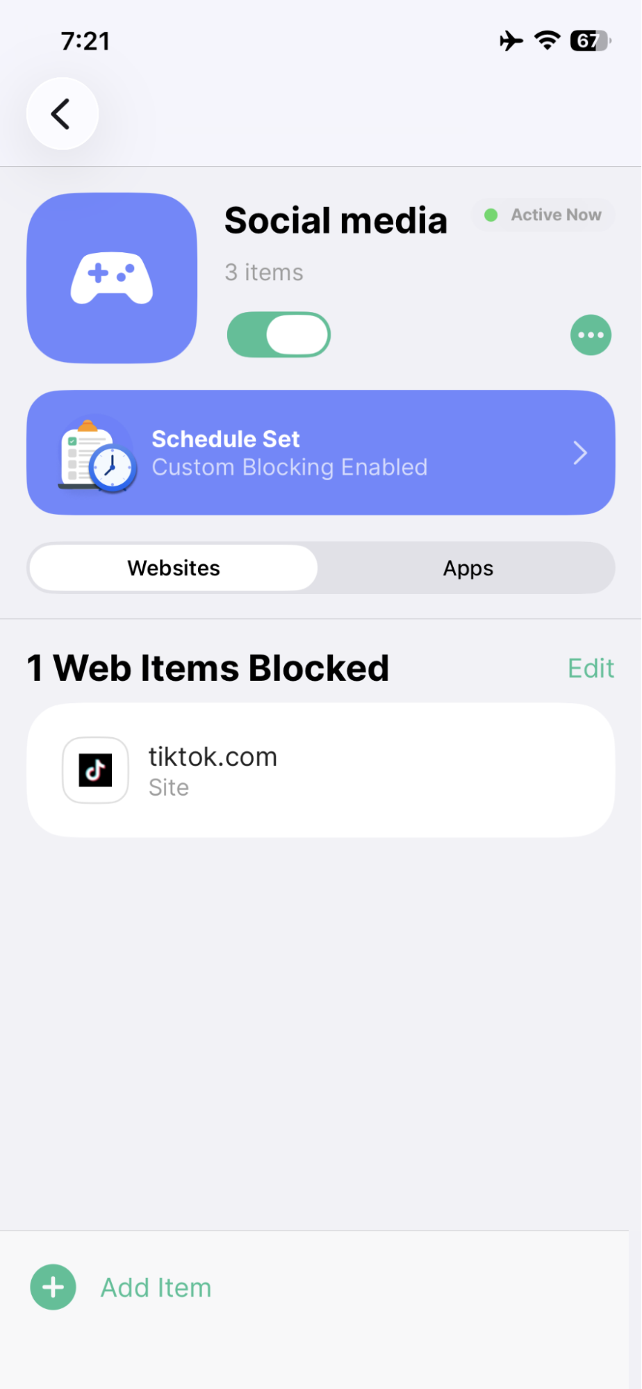 TikTok app and website added to block list - iOS