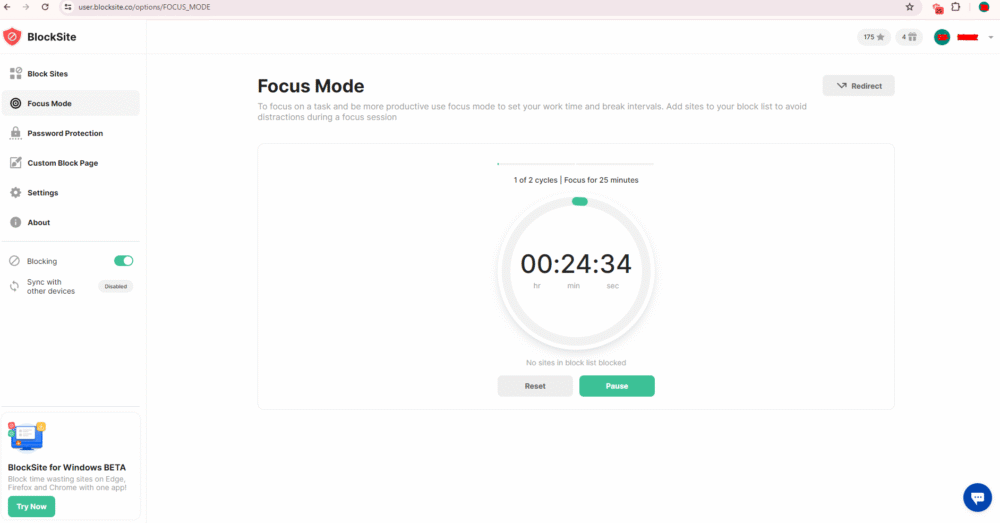 Focus Mode
